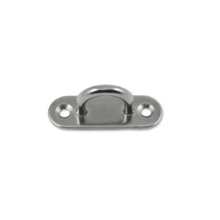 Sale Platine de fixation oblongue à oeil acier inoxydable (x2)