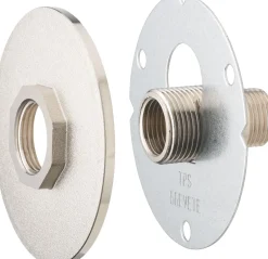 Discount NOYON & THIEBAULT Platine robinet jardin rosace nickel.Ø92mm raccord.universel