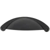 New Poignée coquille entraxe 64 mm en zamak noir mat x2