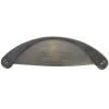 Outlet Poignée coquille entraxe 64 mm zamak laitonné vieilli mat x2