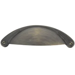 Outlet Poignée coquille entraxe 64 mm zamak laitonné vieilli mat x2