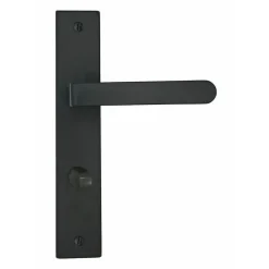 Sale Poignée de porte Onyx condamnation zamak noir mat 195mm