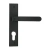 Hot Poignée de porte Onyx Cylindre zamak noir mat entraxe 165mm