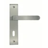 Discount Poignée de porte Onyx zamak Pêne Dormant Satiné 165mm