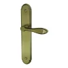 Discount Poignée de porte sur plaque avignon acier sans trou 195mm