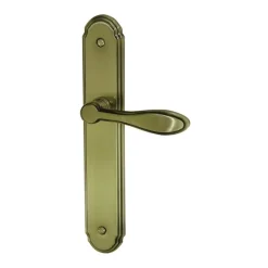 Discount Poignée de porte sur plaque avignon acier sans trou 195mm