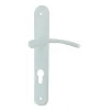 Clearance Poignée de porte sur plaque cluses alu laqué cylindre 195mm