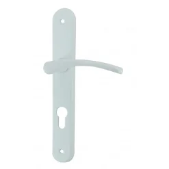 Clearance Poignée de porte sur plaque cluses alu laqué cylindre 195mm