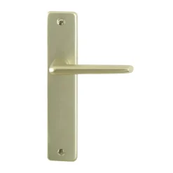 Outlet Poignée de porte sur plaque gets alu champ. sans trou 165mm