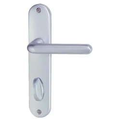 Outlet Poignée de porte sur plaque tignes alu condamnation 165mm