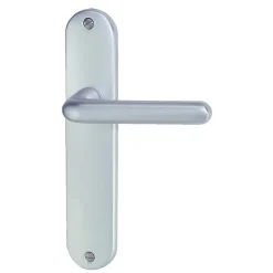 Online Poignée de porte sur plaque tignes alu sans trou 165mm