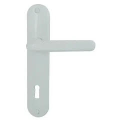 Hot Poignée de porte sur plaque tignes alu acier serrure 165mm
