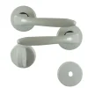 Clearance Poignée de porte sur rosace vars alu blanc condamn/déconda