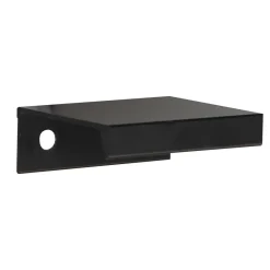 Sale Poignée entraxe 32 mm en aluminium noir mat x2