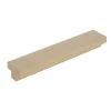 New Poignée entraxe 128 mm en bois naturel verni x2