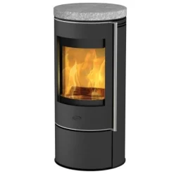 Sale Poêle à bois Irondale noir/pierre ollaire FIREPLACE