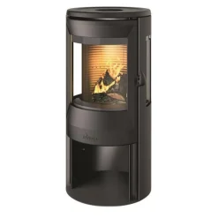 Clearance INVICTA Poêle à bois Neosen Plus 3 côtés vitrés anthracite