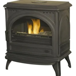Hot GODIN Poêle à bois Seclin anthracite
