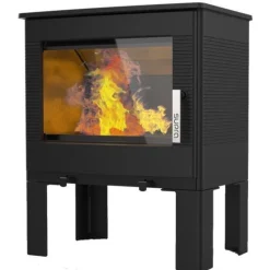 Outlet SUPRA Poêle à bois étanche Odelya noir