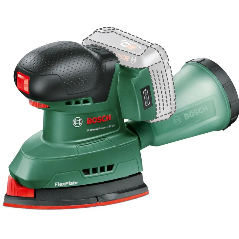 Best BOSCH Ponceuse multi sans fil UniversalSander 18V-10 sans batterie