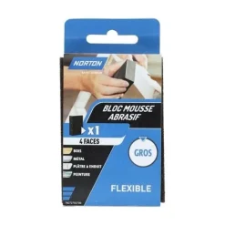 Best NORTON Éponge abrasive 4 faces 100 x 66 x 26 mm Grain 60