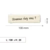 Hot RENZ Porte-nom normalisé à encliqueter pour boîtes aux lettres
