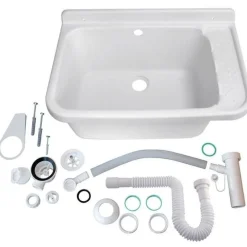 INTERPLAST Poste d'eau lave-mains 59x38x27cm Blanc