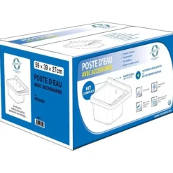 INTERPLAST Poste d'eau lave-mains 59x38x27cm Blanc