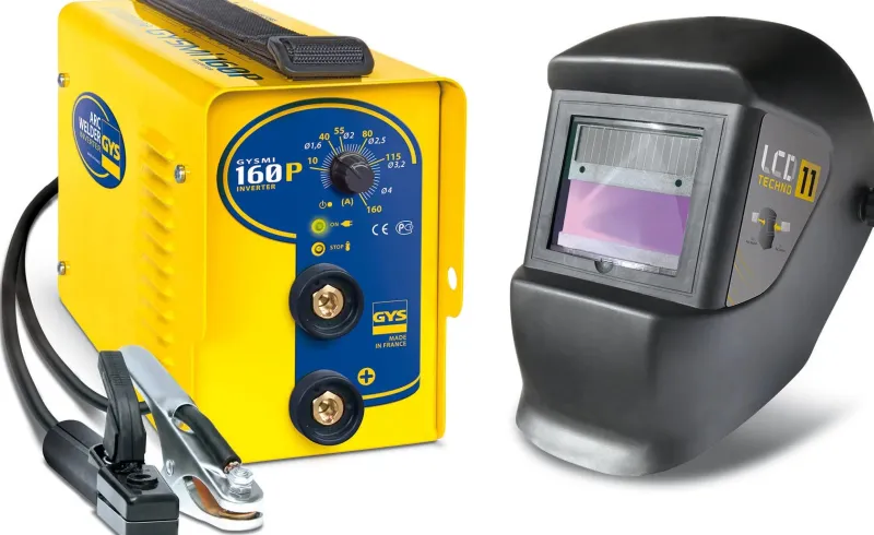 New GYS Poste à souder inverter Bundle 160 P + masque LCD