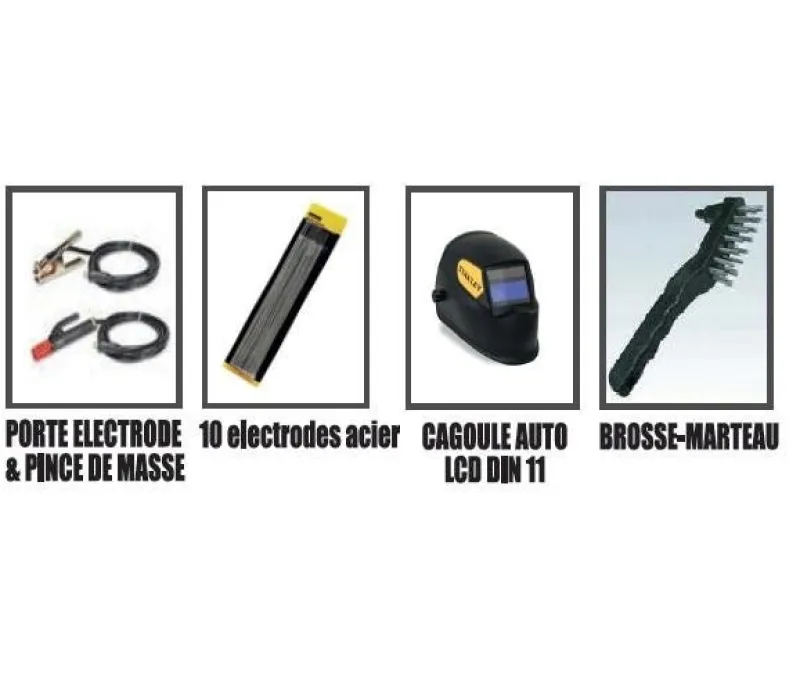 Sale STANLEY Poste à souder 200 A + Kit complet