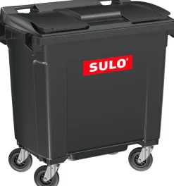 Hot Poubelle bac roulant CityBac 770L gris couvercle gris