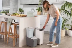 New CURVER Poubelle de tri Ready to collect 30L blanche