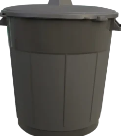 Discount BELLI Poubelle d'immeuble ronde 50L + couvercle taupe