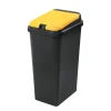 Discount Poubelle recyclage bido 45l base noir couvercle jaune