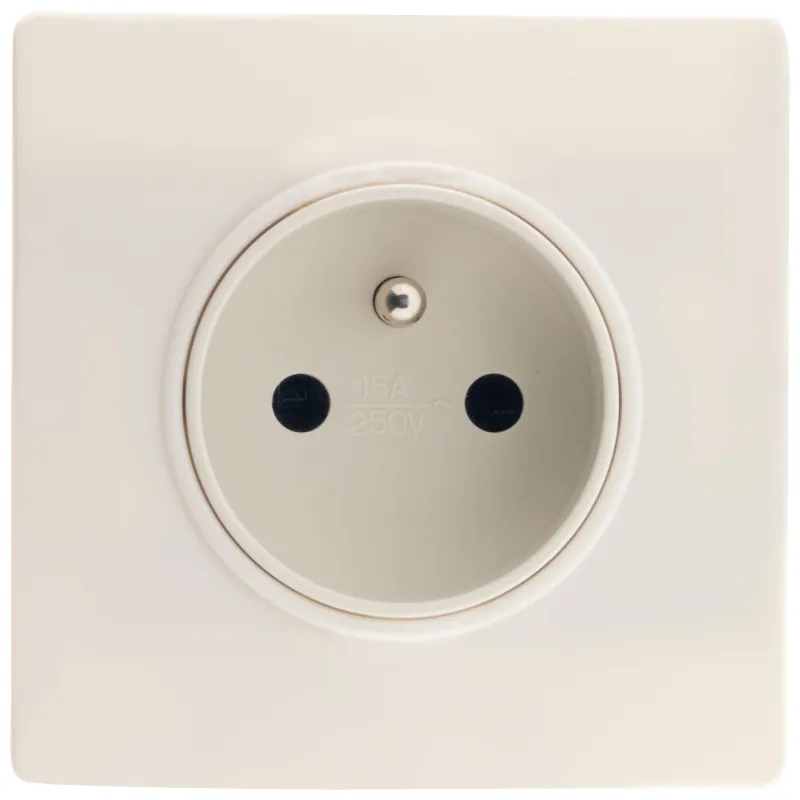 ZENITECH Prise 16A 2 pôles + terre diwone blanc