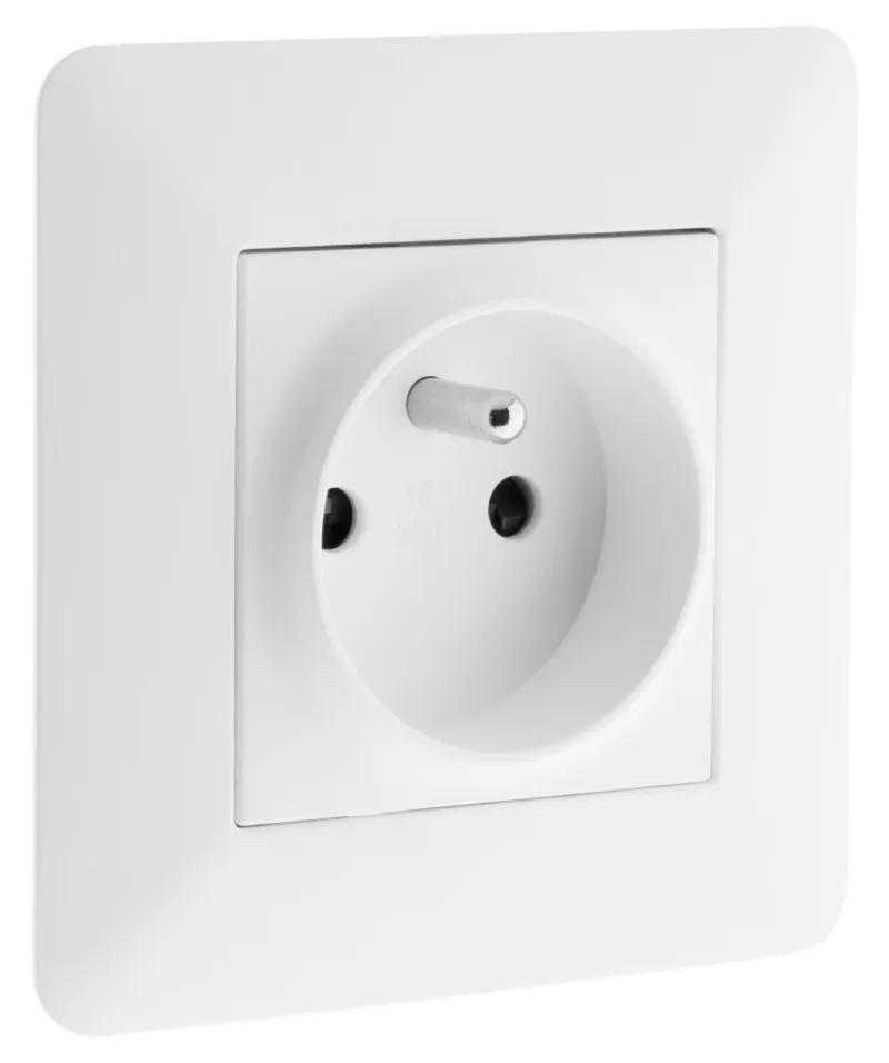 Online ZENITECH Prise 2 pôles + terre 16A artezo blanc