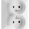 Outlet ZENITECH Prise 2 pôles + terre double pour boîte 67 p.40 artezo blanc