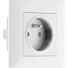 Hot ZENITECH Prise push 2 pôles + terre artezo blanc