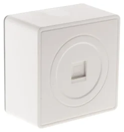 Sale ZENITECH Prise RJ45 catégorie 6 saillie vulco blanc