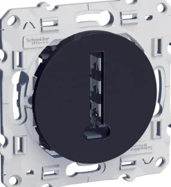 Outlet SCHNEIDER Prise téléphone en T anthracite Odace