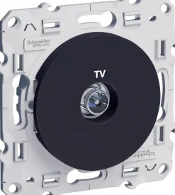 Discount SCHNEIDER Prise télévision simple Odace noir