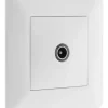 Best ZENITECH Prise TV Ø9.52mm mâle artezo blanc