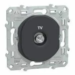 Clearance SCHNEIDER Prise TV Ovalis anthracite