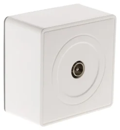 Hot ZENITECH Prise TV Ø9,52 saillie vulco blanc