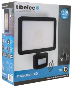 Online TIBELEC Projecteur LED IFR 20W 1650LM IP44 noir