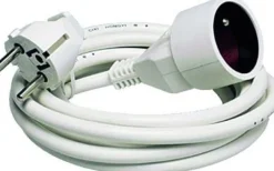 Prolongateur enrouleur blanc 5M