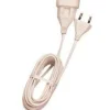 Outlet ELECTRALINE Prolongateur H03 Blanc 5M sous têtière