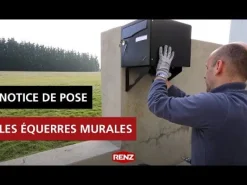 Sale RENZ Équerre de fixation murale (x2) gris anthracite