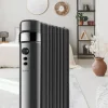 New Radiateur électrique bain d'huile mobile 1500W noir
