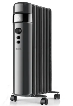 New Radiateur électrique bain d'huile mobile 1500W noir